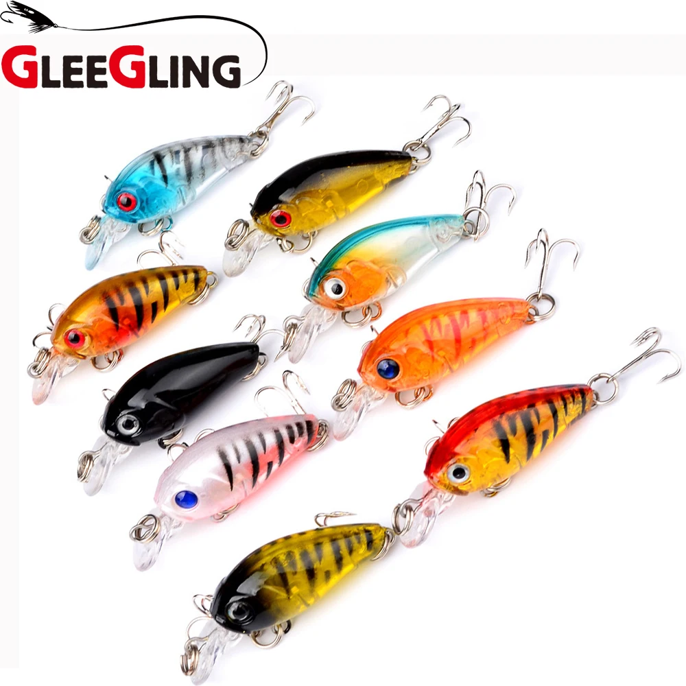 GLEEGLING 9 шт./лот мини приманка 4 5 см г для рыбалки карпа японского topwater Leurre Peche En Mer