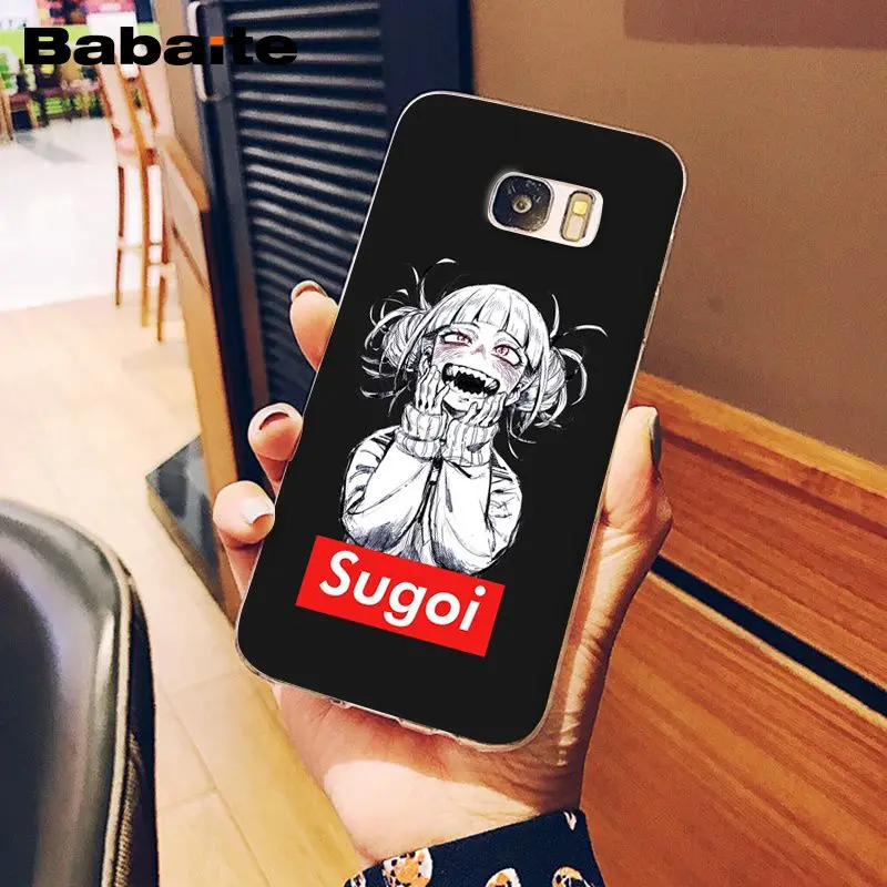 Babaite Sugoi семпай аниме Waifu чехол из силикона и ТПУ прозрачный для мобильного