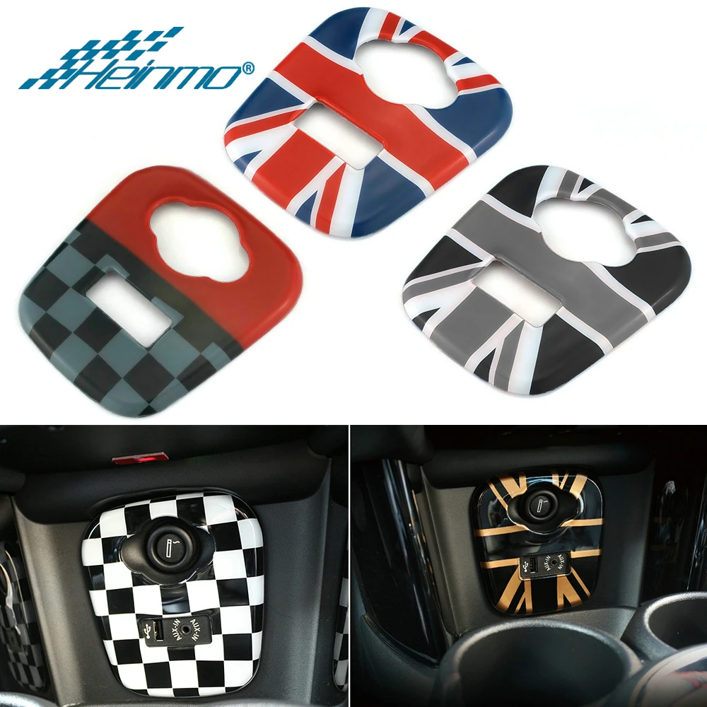 Для MINI Cooper F56 F55 хэтчбек Hardtop Стайлинг прикуриватель панель крышка наклейка для Mini Cooper аксессуары для MINI F56
