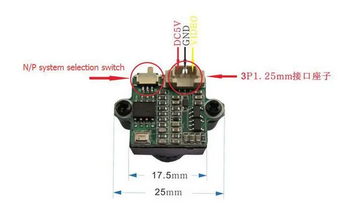 1000TVL 2 8 мм 3MP 1/3 CMOS Мини FPV камера PAL NTSC переключаемая | Игрушки и хобби