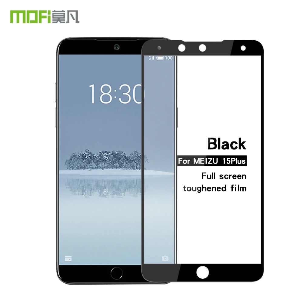Meizu 15 плюс закаленное Стекло Оригинал Mofi полное покрытие Экран протектор для meizu MX