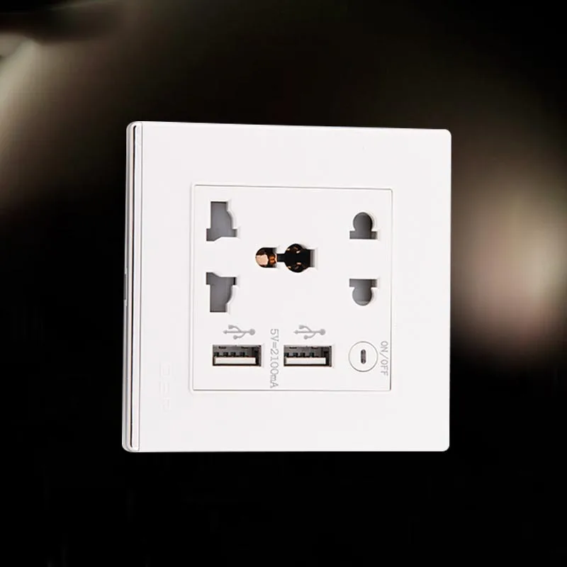 

20pcs/lot White USB Wall Socket AC 5V 2100mA US UK EU AU Wall Socket 2 Port USB Outlet Power Charger for iphone Samsung HTC