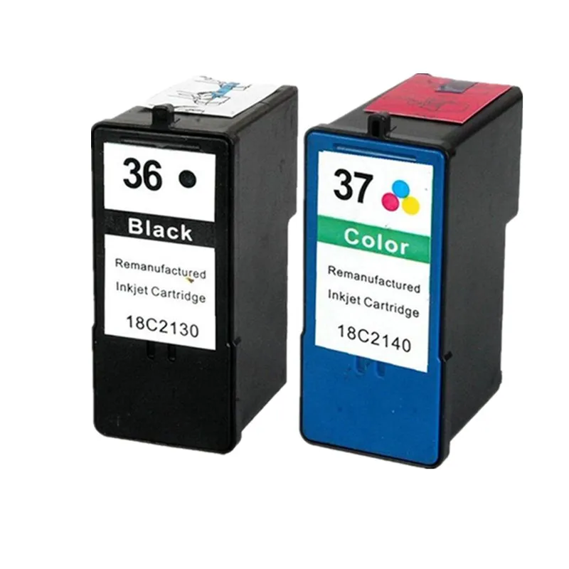 Восстановленный для Lexmark 36 37 чернильный картридж 18C2130 18C2140 LM36 LM37 x3650 x4650 x5650 x6650 x6675
