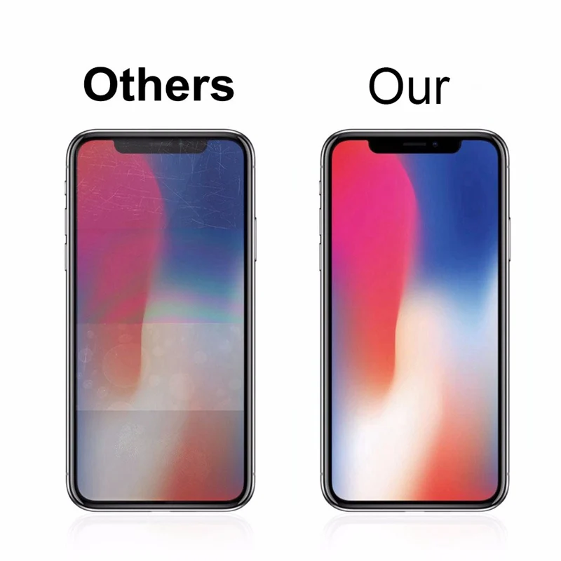 1 шт. 3 5 в партии закаленное стекло для iPhone X ультратонкая Защитная пленка экрана