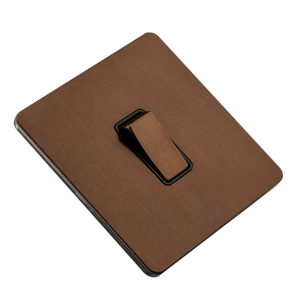 Роскошный настенный выключатель света панель электрическая кнопка 1 комплект 10 А