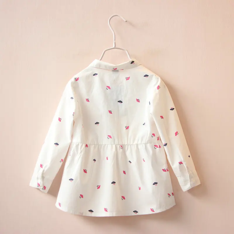 Новое поступление блузки с длинным рукавом для маленьких девочек принтом модные