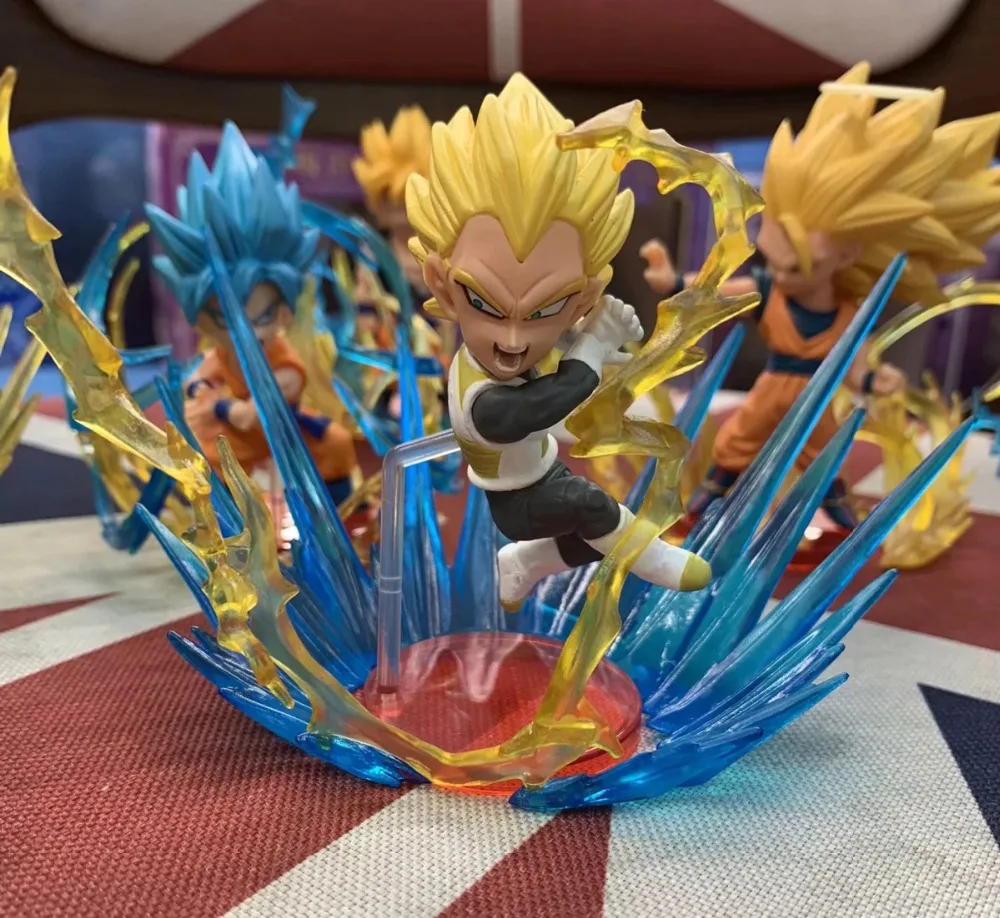 9 шт. Драконий жемчуг супер WCF Burst World Collectable Vegeta Gohan Frieza Broly Son Goku Gokou Hero фигурка
