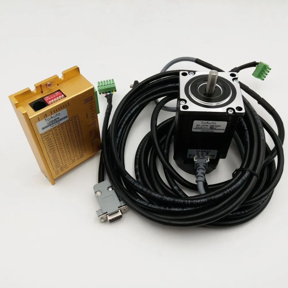Фото NEMA23 57 мм 20 ~ 50VDC 3PH 3.5A 2NM оригинальный DSP закрытый цикл шаг двигателя привода NEMA23 57 мм 20 ~ 50VDC 3PH 3.5A 2NM оригинальный DSP закрытый цикл шаг двигателя привода