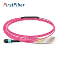 2m mpo patch cable om4 female to 6 lc upc duplex 12 fibers patch cord 12 cores jumper om4 breakout cable type a type b