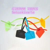 100pcs yt702 4180mm ribbon nylon cable ties belting label tie 100 package network line tie