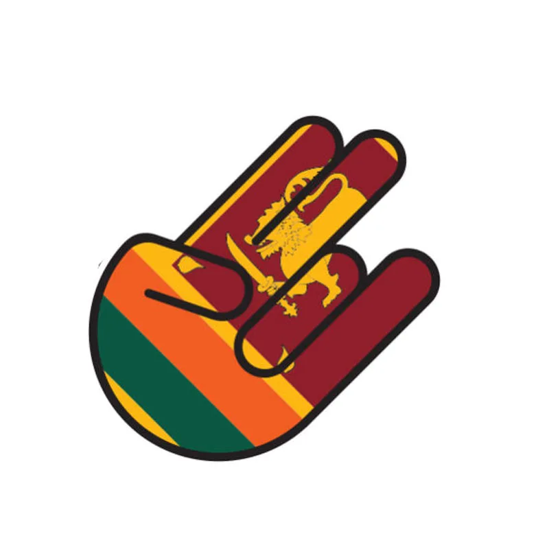 YJZT 9.3CM*14.1CM Funny Sri Lanka Shocker Decal Reflective PVC Car Sticker 6-1026 | Автомобили и мотоциклы