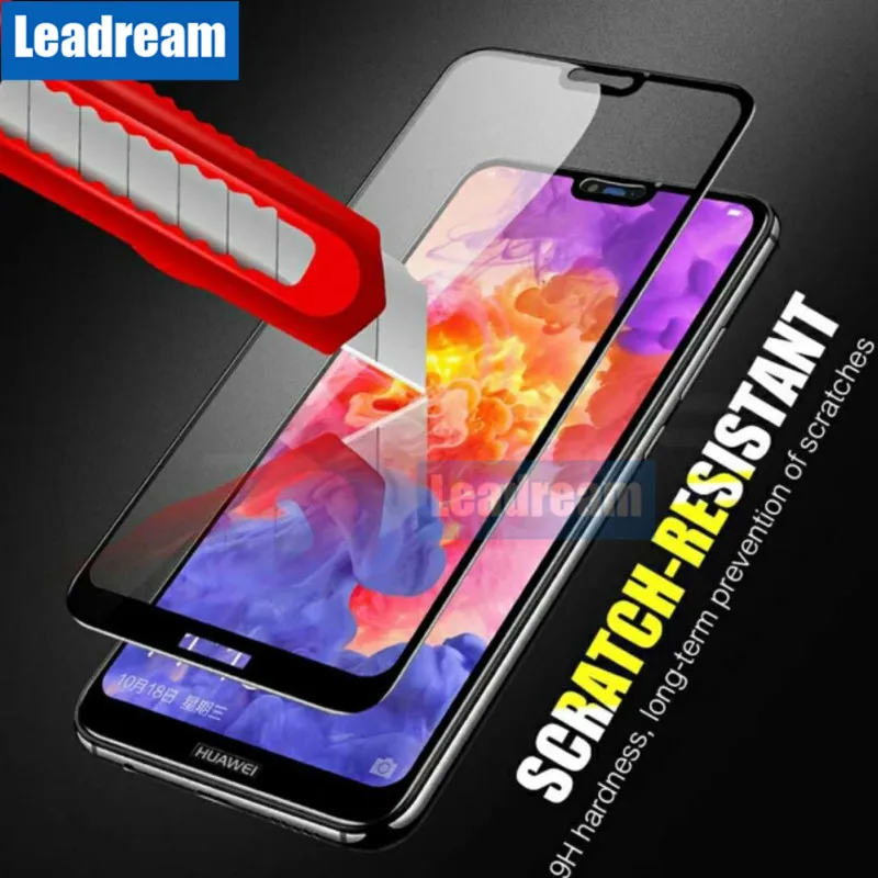Leadream Бесплатная доставка DHL 100 шт. 2.5D 9H полное клеевое закаленное стекло для Hua Wei