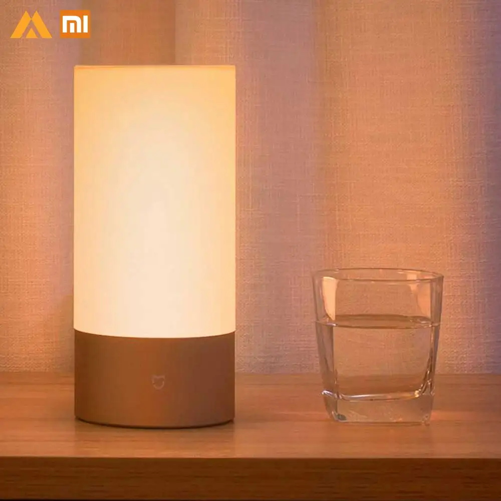 Оригинальный Xiaomi Mi jia лампа для спальни прикроватная Bluetooth WiFi подключение