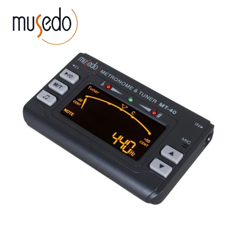 Musedo MT-40 гитарный тюнер электронный цифровой 3 в 1 ЖК-гитара/бас/скрипка/Укулеле