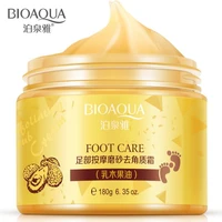 144pcs bioaqua foot care shea butter exfoliating foot cream moisturizing baby feet pedicure cream tender peeling body scrub