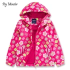 Детские ветрозащитные куртки; двухслойные водонепроницаемые куртки; флисовое пальто для девочек; сезон весна-осень-зима; спортивная куртка для девочек