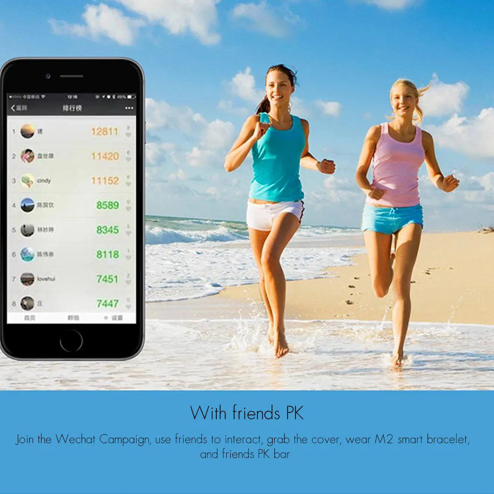 M2 умный Браслет OLED экранная полоса трекер физической активности Смарт-часы Bluetooth