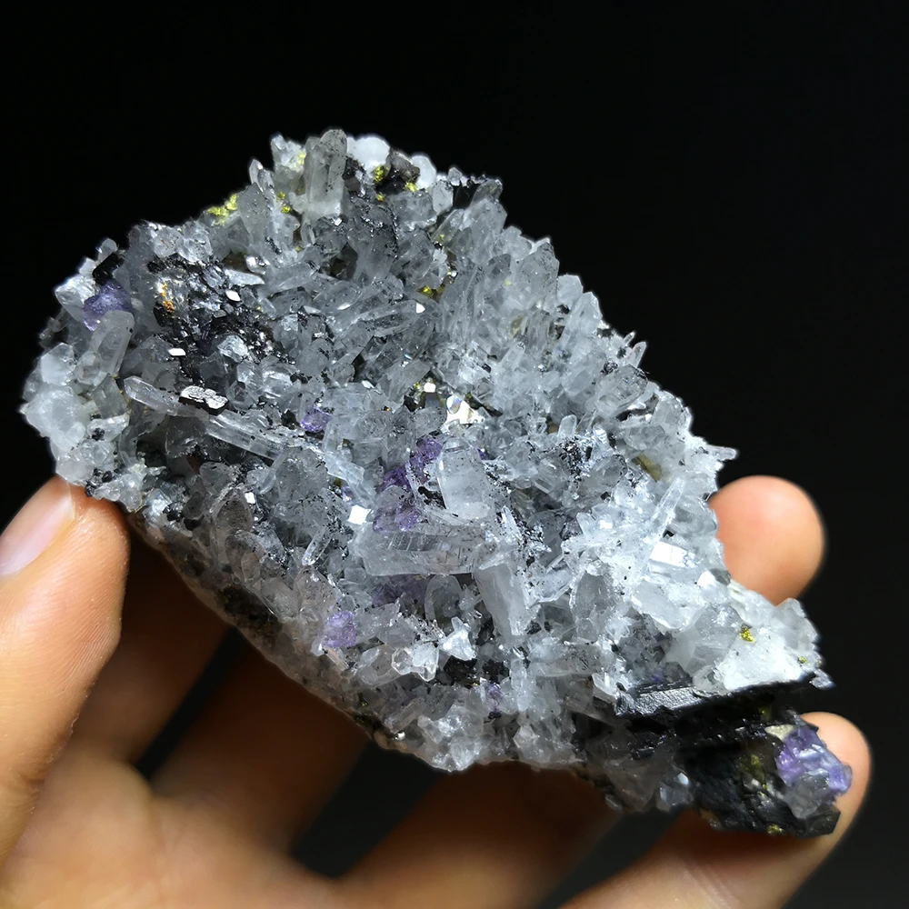 181 г натуральный белый хрусталь arsenopyrite редкая руда уникальный минеральный B748