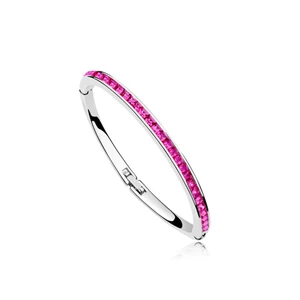 Популярный браслет с кристаллами Swarovski Cristal Кнопка Bijoux прекрасный брелок ювелирные изделия высокого качества - Окраска металла: 5