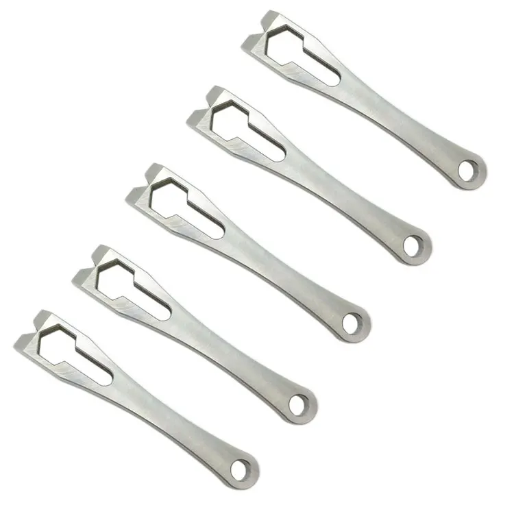5 Pcs Titaner Титан мини лом рычаг бар карман брелок мульти-инструментов - Цвет: 5 Pcs