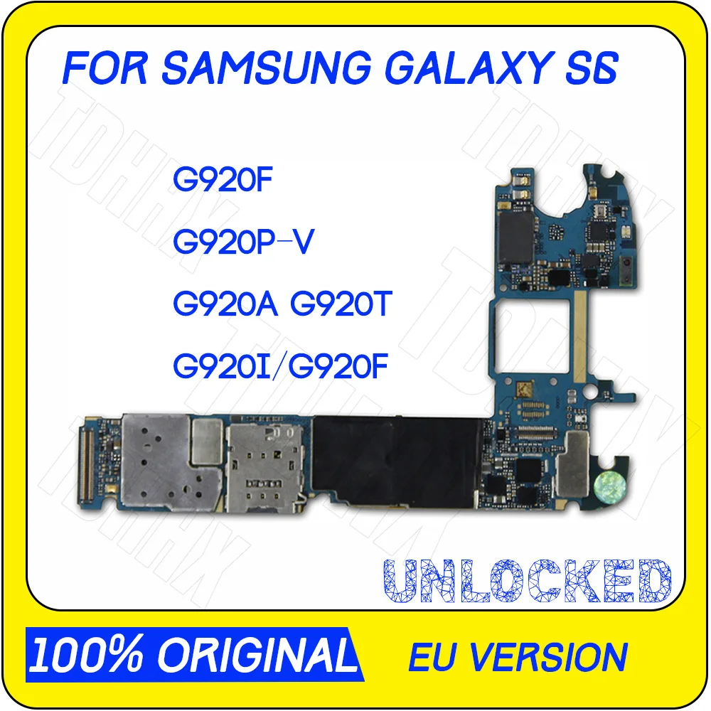 100% Оригинальные разблокированные Логические доски для Samsung Galaxy S6 G920A G920T G920V G920F G920I