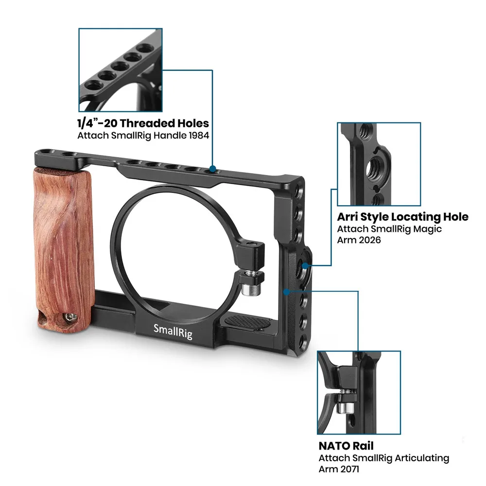 Клетка SmallRig для цифровой зеркальной камеры Sony RX100 III IV V M3/M4/M5 клетка с