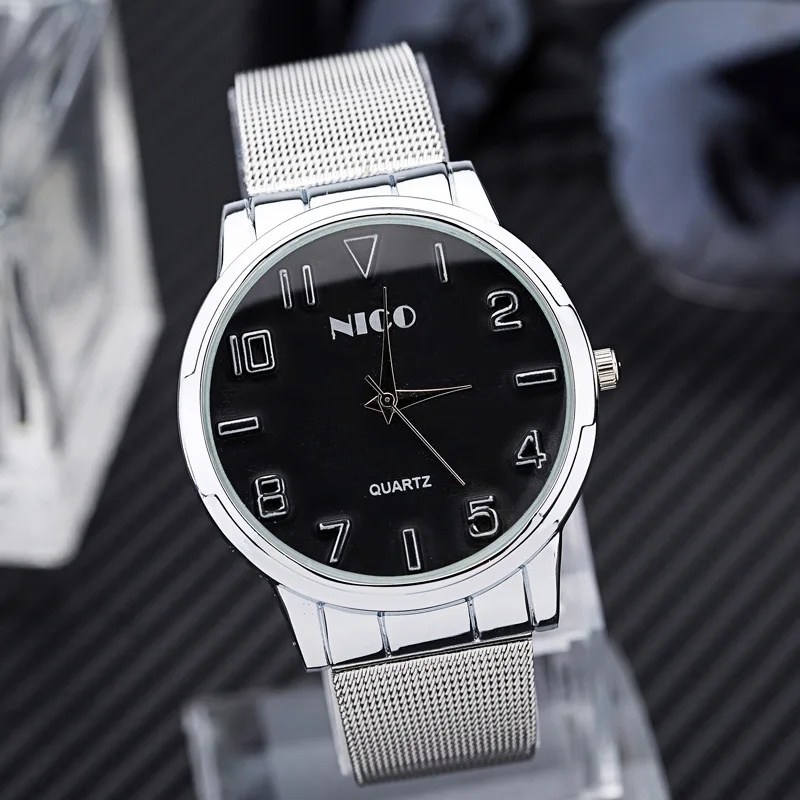 Новинка 2019 мужские цифровые часы с ремешком из нержавеющей стали повседневные