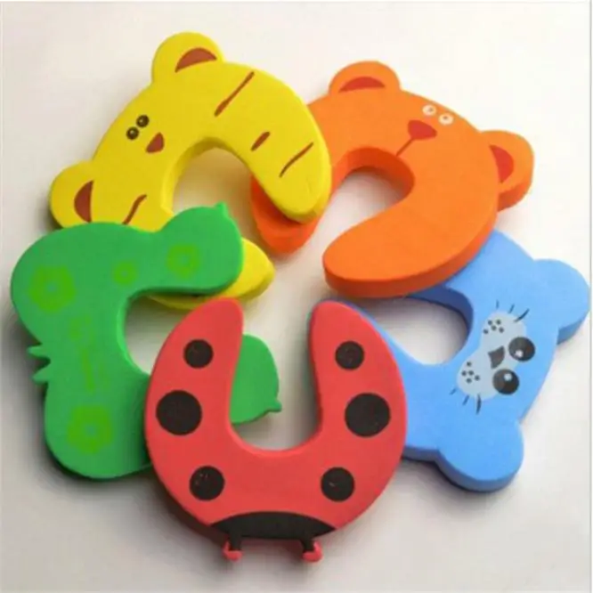 Creative home security doors Carmen cartoon clip door stop anti- hand child safety gate card folder | Мать и ребенок