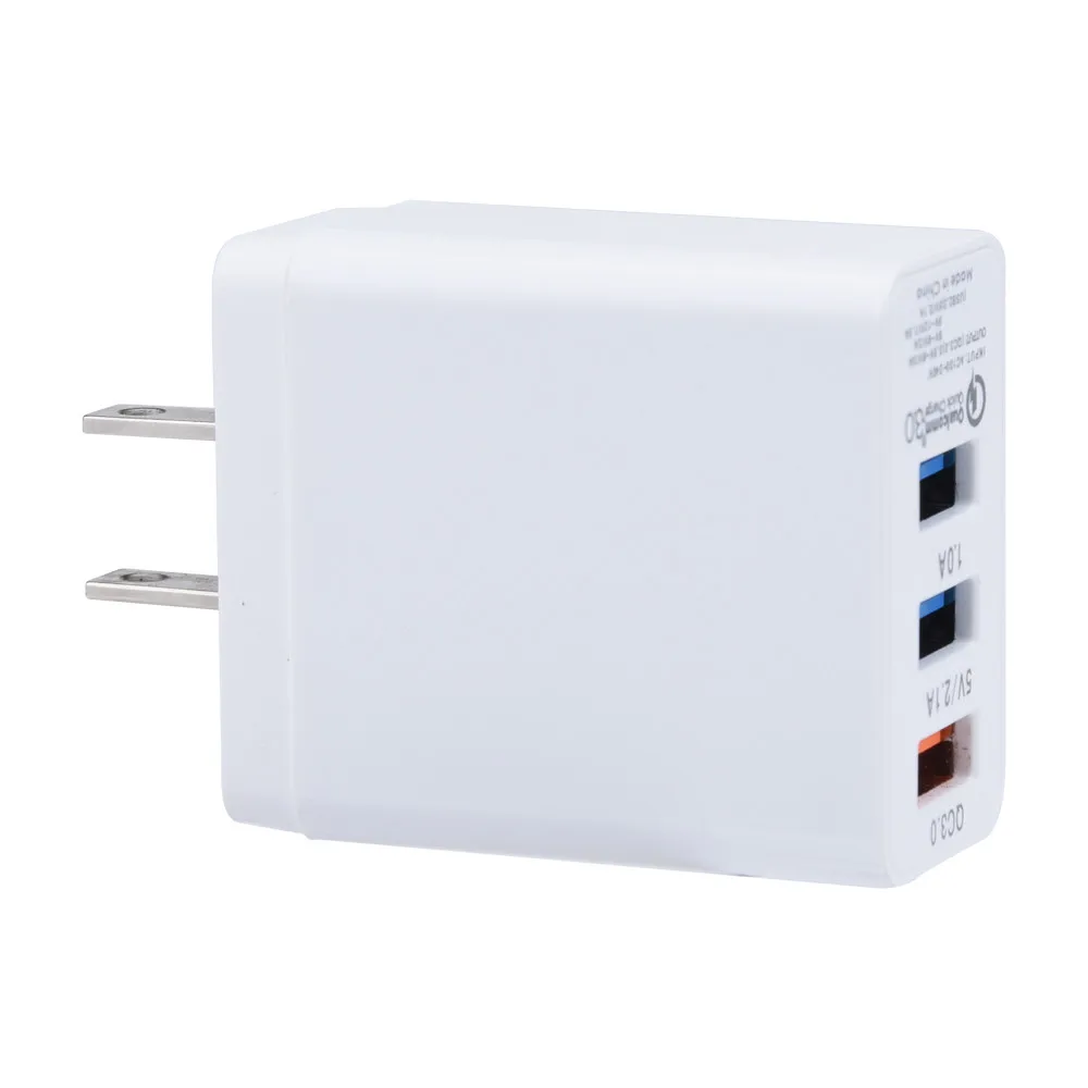 HIPERDEAL QC3 2.1A 3 USB непосредственно в интеллектуальную совместимую дорожную зарядную
