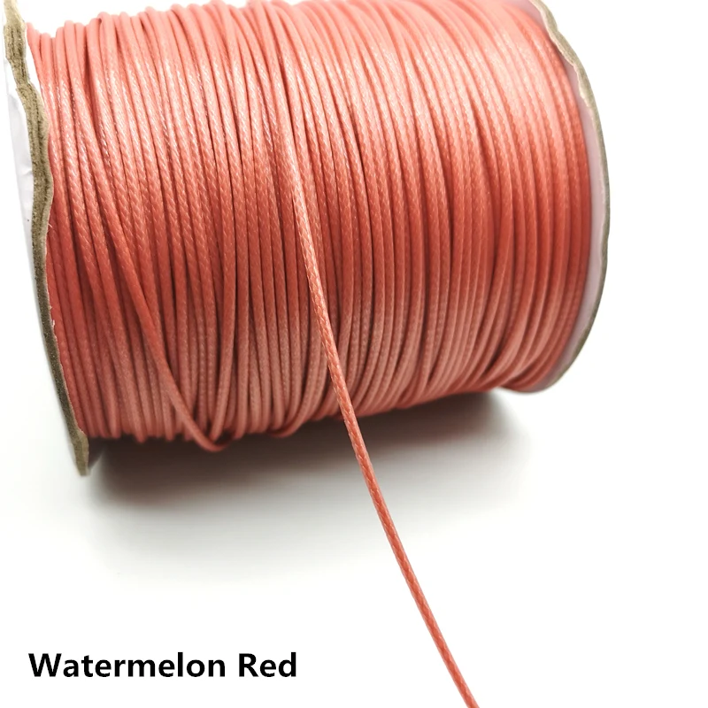 Watermelon Red 10 ярдов 1,5 мм вощеная нить для рукоделия изготовления ювелирных изделий веревочная нить для кожаного шитья ручная Вощеная строчка для рукоделия - Цвет: Watermelon Red