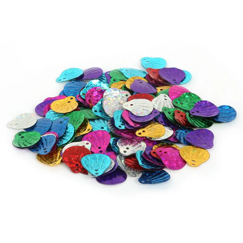 Бусины NiceBeads в форме ракушки/сердца разноцветные свободные пайетки для одежды