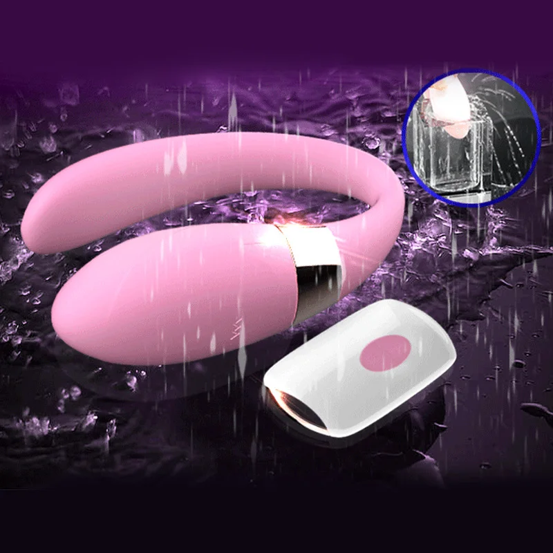 Вагинальный Массажер с двойной головкой вибрирующий u образный стимулятор