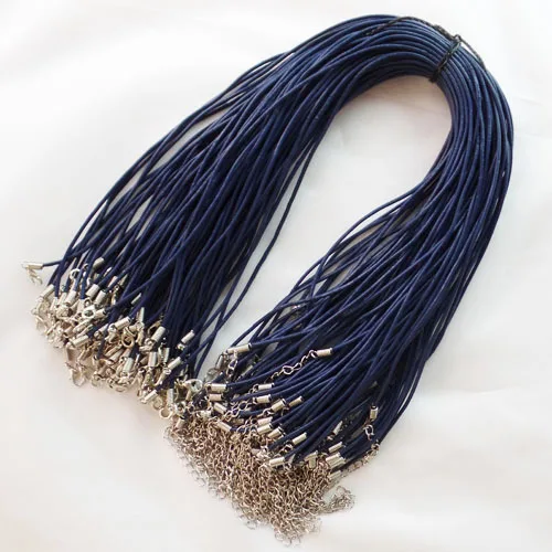 Бесплатная доставка 30 нитей/партия оптовая продажа темно-синий 2 мм Натуральная