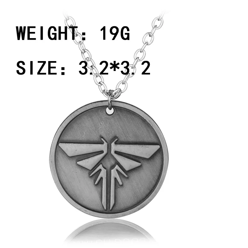 Последний из нас левшей позади сплав кулон ожерелье бусы цепь винтажное воротник