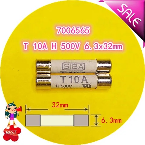 Предохранитель T 10A H500V 7006565 189140 6 3x32 мм трубка Предохранителя|Перемычки| |