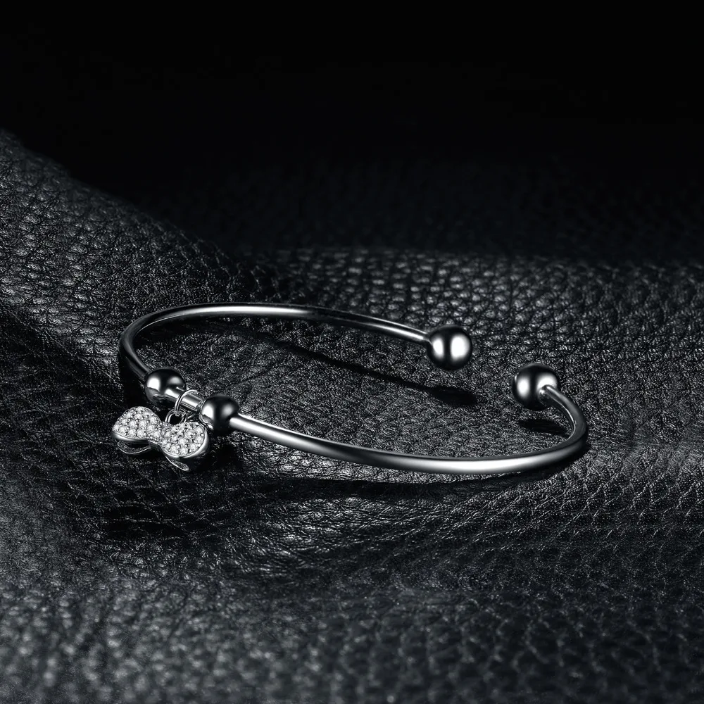 JewelryPalace мотаться Шарм бантом 0.3ct проложить кубического циркония Регулируемый