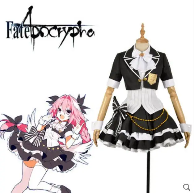 Бесплатная доставка Косплей Аниме Astolfo Хэллоуин Cos Fate/Apocrypha Fate/Grand Order