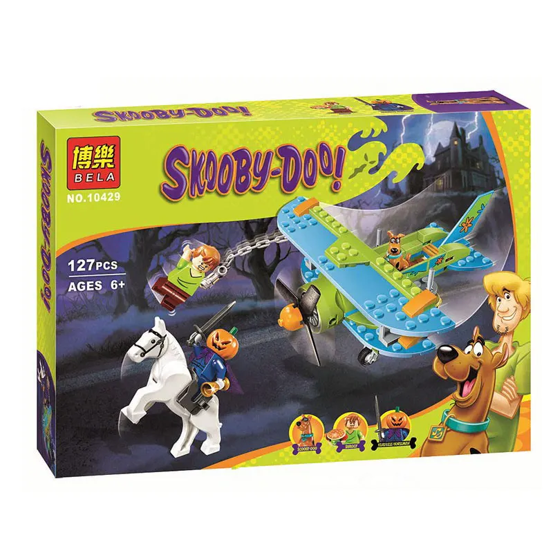Bela Scooby Doo Mystery Plane adventures строительный комплект совместимые Legoings 75901 Конструкторы