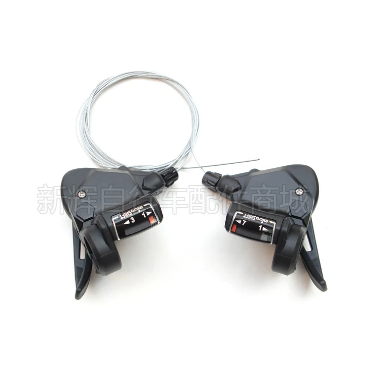 Бесплатная доставка на microshift TS38-7 оригинальный горный велосипед Microshif 7/21 скорость