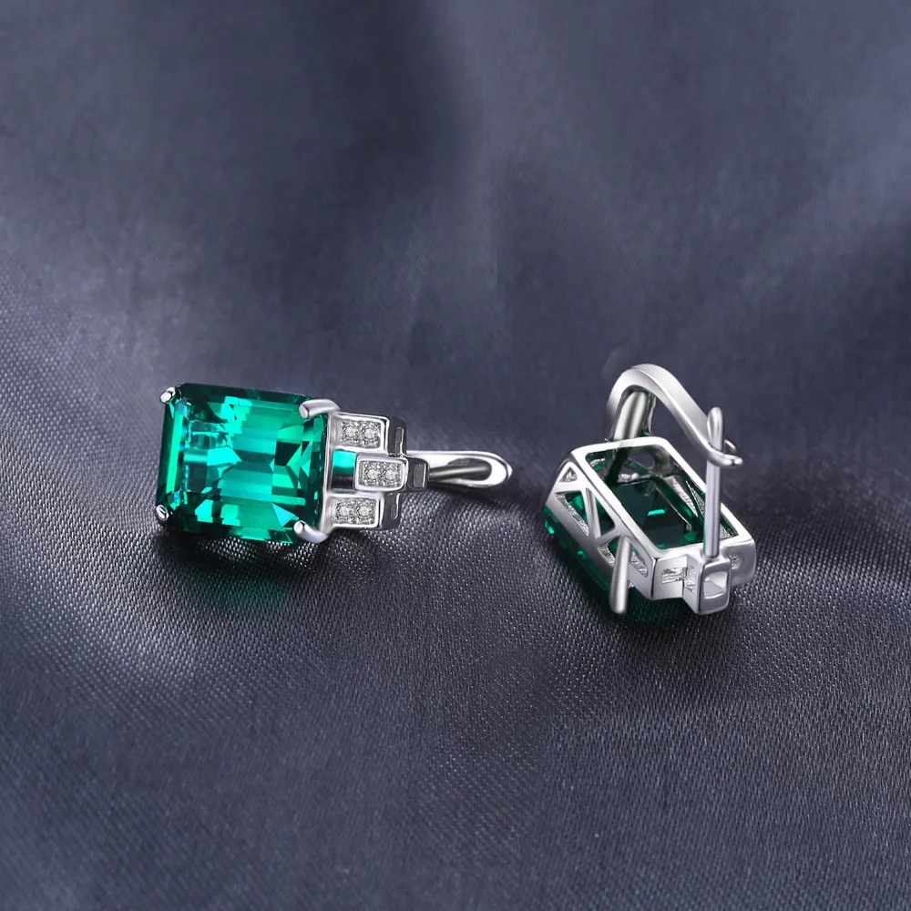 JewelryPalace Роскошные 7.6ct зеленый Nano России создана изумрудов чистый 925 пробы серебро