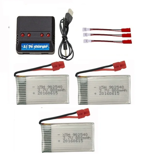 Аккумулятор для квадрокоптера X5 X5C X5uw x5uc x5hw x5hc 3 7 в 800 мА · ч | Игрушки и хобби