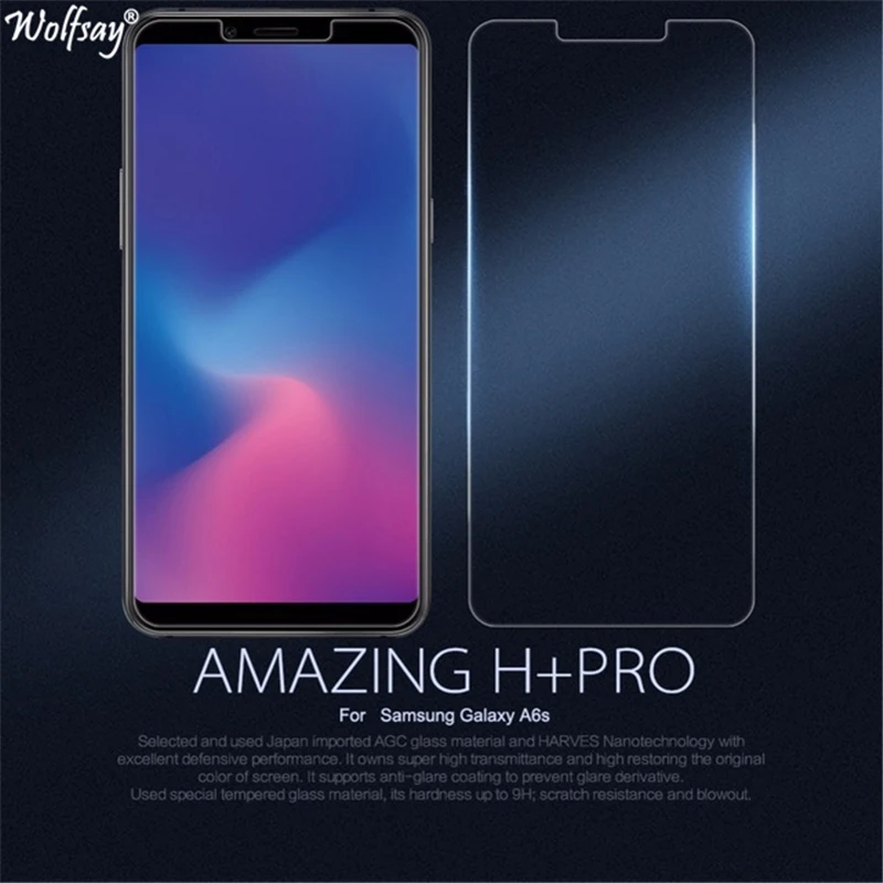 2 шт Стекло для телефона Samsung Galaxy A6S защита экрана закаленное стекло пленка