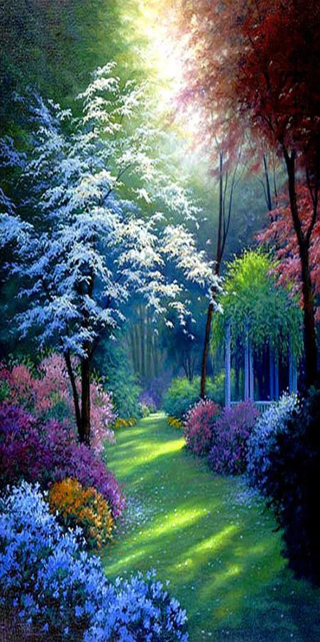 Алмазная вышивка 5D картина вышитая бисером пейзаж алмаз украшенный стразами