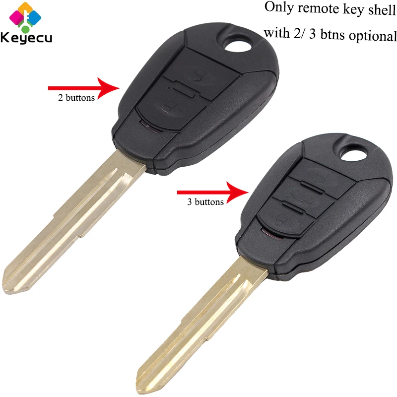 KEYECU сменный дистанционный автомобильный чехол для ключей корпус-2/3 кнопки