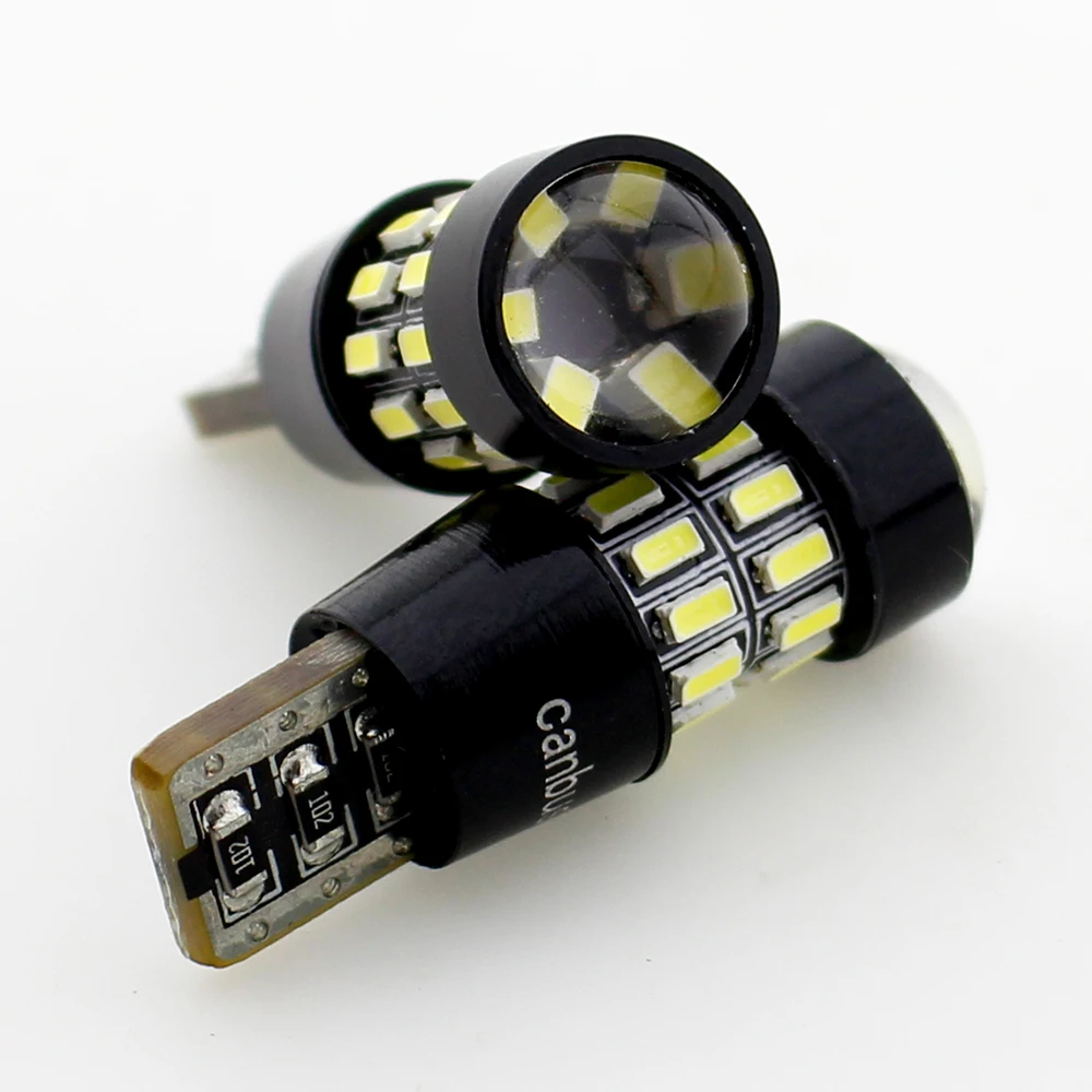 1 шт. T10 W5W светодиодный 3014 30 SMD линзы светодиодный лампы 194 168 Canbus без ошибок белый свет для интерьер автомобильного салона номерного знака свет лампы 12 В
