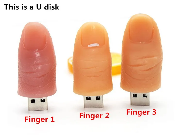 USB 3 0 флеш-память Забавный мультяшный Флешка модель человеческого пальца 4/8/16/32/64