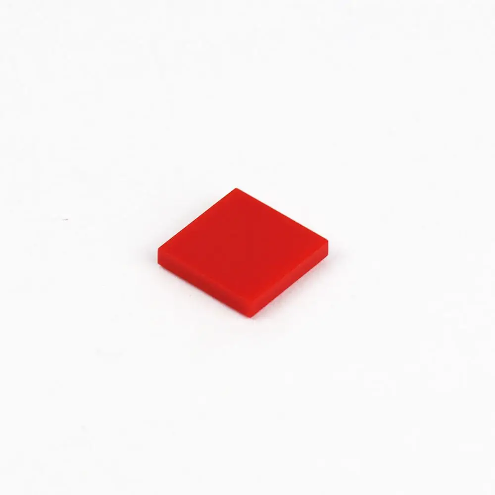 Red Плоская плитка 2x2 Развивающие игрушки для детей, здание Мпц блоки город Запчасти совместимые с лего 3068 500 шт - Цвет: Red