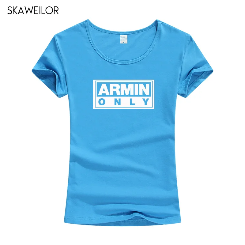 Женская футболка с принтом Armin Van Buuren летняя хлопковая коротким рукавом