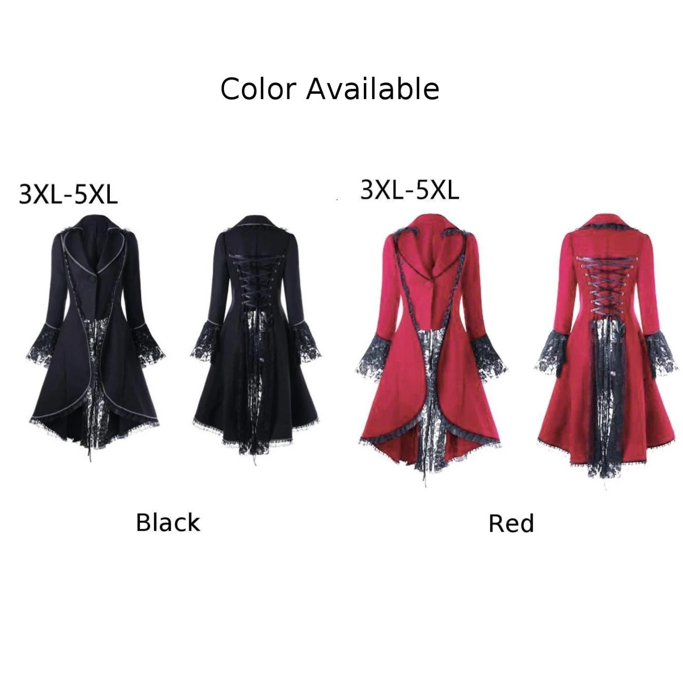 Винтажное кружевное пальто большого размера Средневековый костюм в стиле