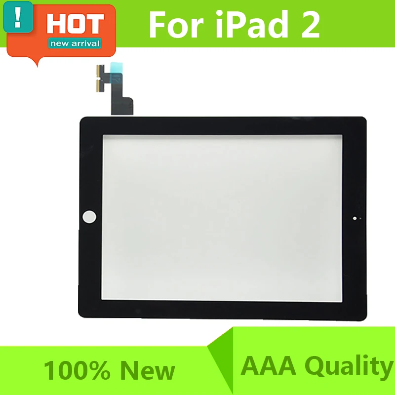 Черный белый цвет для Ipad 2 Сенсорный экран Панель планшета Переднее стекло
